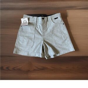 Women’s Wrangler All Terrain Gear Lightweight Corduroy Shorts Gray Size 6/28NWT